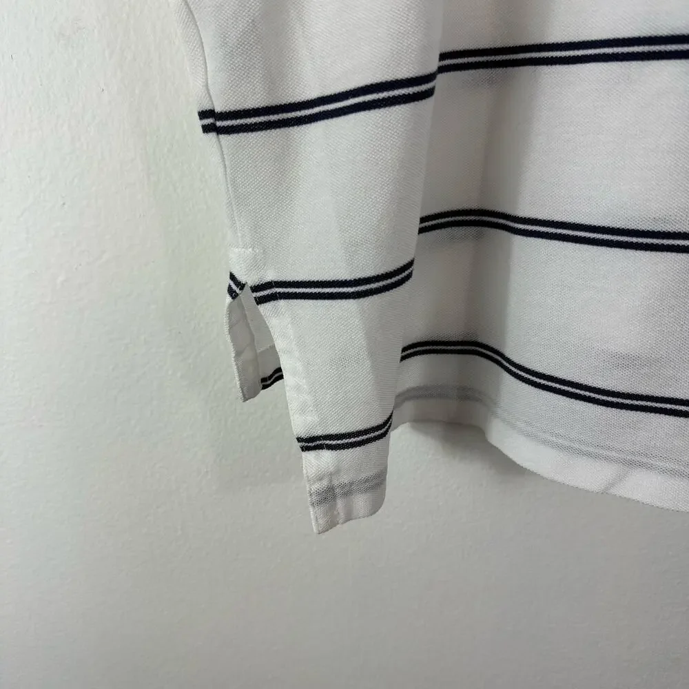 Vintage Polo Ralph Lauren Polo Shirt Men's Large Stripe Short Sleeve 100% Cotton